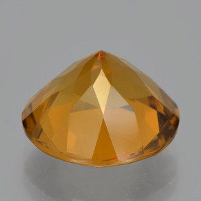 Citrino naturale dorato da 8,56 ct, taglio rotondo, VS