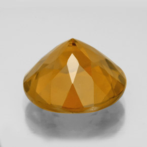Citrino naturale dorato da 8,47 ct, taglio rotondo, VVS-VS