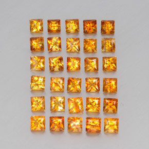 Citrino naturale dorato da 3,60 ct, quadrato, VVS-VS