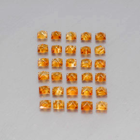 Citrino naturale dorato da 3,60 ct, quadrato, VVS-VS