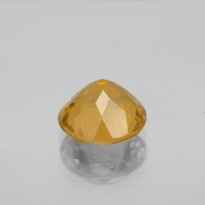 Citrino naturale giallo da 2,40 ct, taglio rotondo, VVS-VS