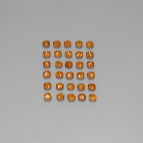 Gemme di Citrino Giallo-arancione naturale da  ct, Taglio rotondo, VVS-VS