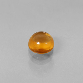 Citrino Giallo-arancione naturale da 1.99 ct, Taglio rotondo, Trasparente