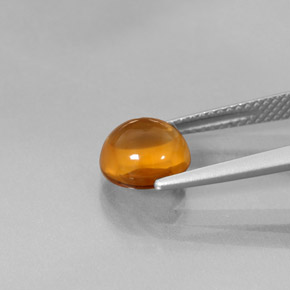 Citrino Giallo-arancione naturale da 1.99 ct, Taglio rotondo, Trasparente