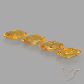 4.43ctw Naturale Arancio intenso-OroG Citrino, Taglio marquise, VVS-VS
