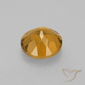 Citrino Arancio-Oro naturale da 4.49 ct, Rotondo, VS