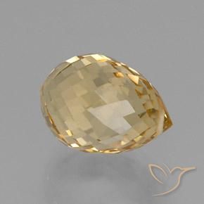 Citrino Arancione-Oro naturale da 9.20 ct, Taglio briolette, VVS