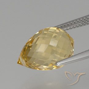 Citrino Dorato naturale da 7.97 ct, Taglio briolette, VS