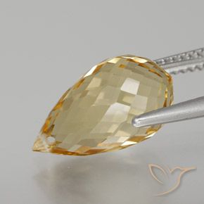 Citrino Oro naturale da 6.56 ct, Taglio briolette, VVS