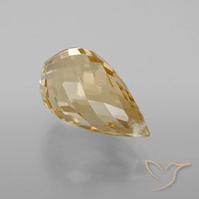 Citrino Arancione-Oro naturale da 4.93 ct, Taglio briolette, VS