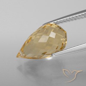 Citrino Arancione-Oro naturale da 4.71 ct, Taglio briolette, VVS-VS