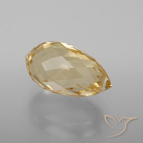 Citrino Arancione-Oro naturale da 4.68 ct, Taglio briolette, VVS-VS
