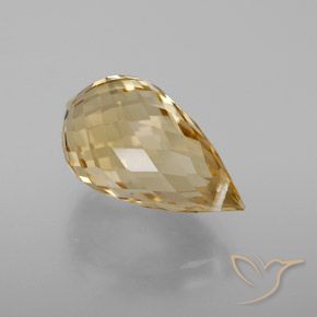 Citrino Arancione-Oro naturale da 6.13 ct, Taglio briolette, VVS