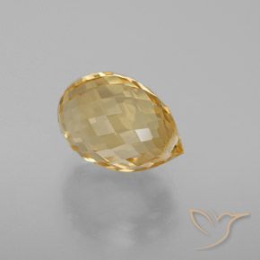 Citrino Arancione-Oro naturale da 4.98 ct, Taglio briolette, VVS