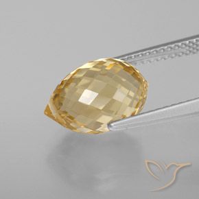 Citrino Arancione-Oro naturale da 4.98 ct, Taglio briolette, VVS
