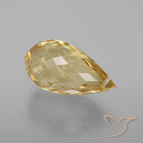 Citrino Arancione-Oro naturale da 5.97 ct, Taglio briolette, VVS-VS