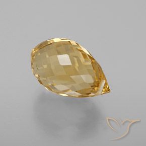 Citrino Arancione-Oro naturale da 6.09 ct, Taglio briolette, VVS