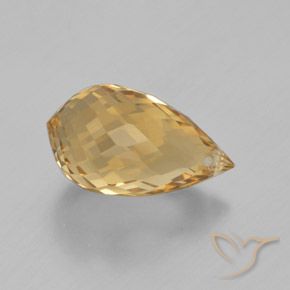 Citrino Arancione-Oro naturale da 4.41 ct, Taglio briolette, VVS