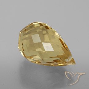 Citrino Oro rossastro naturale da 4.78 ct, Taglio briolette, VVS-VS