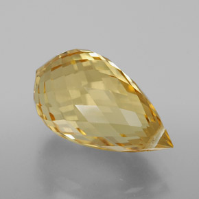 Citrino Arancio dorato naturale da 5.39 ct, Taglio briolette, VVS