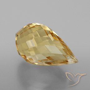 Citrino Arancione-Oro naturale da 4.64 ct, Taglio briolette, VVS