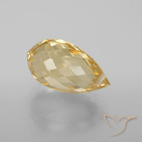 Citrino Arancio dorato naturale da 4.41 ct, Taglio briolette, VVS-VS