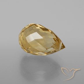 Citrino Oro naturale da 4.42 ct, Taglio briolette, VVS-VS