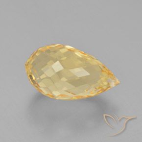 Citrino Oro naturale da 6.11 ct, Taglio briolette, VVS-VS