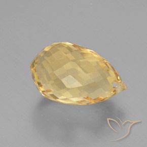 Citrino Oro brillante naturale da 5.49 ct, Taglio briolette, VVS
