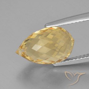 Citrino Oro brillante naturale da 5.49 ct, Taglio briolette, VVS