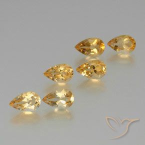 5.03ctw Naturale Dorato Citrino, Forma a pera, VS