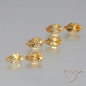 5.14ctw Naturale Dorato Citrino, Forma a pera, VS