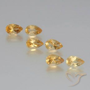 Gemme di Citrino Dorato naturale da 5.14 ct, Forma a pera, VS
