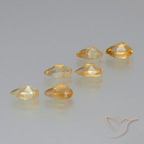 Gemme di Citrino Dorato naturale da 5.14 ct, Forma a pera, VS