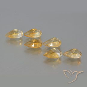 Gemme di Citrino Arancio-Oro naturale da 4.82 ct, Forma a pera, VS