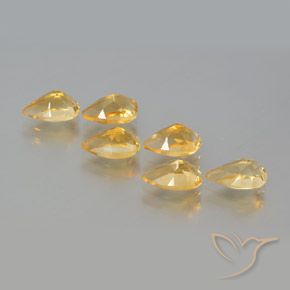 Gemme di Citrino Arancio-Oro naturale da 5.14 ct, Forma a pera, VS