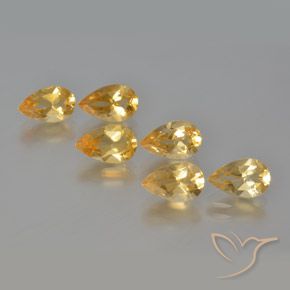 4.80ctw Naturale Dorato Citrino, Forma a pera, VS