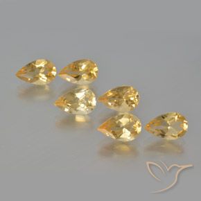 4.79ctw Naturale Oro Citrino, Forma a pera, VS