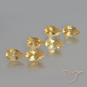 Gemme di Citrino Oro naturale da 4.79 ct, Forma a pera, VS