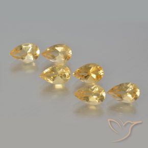 5.02ctw Naturale Oro Citrino, Forma a pera, VS