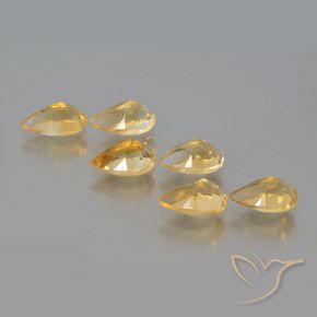 Gemme di Citrino Dorato naturale da 5.18 ct, Forma a pera, VS