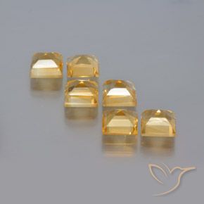 Gemme di Citrino Dorato naturale da 6.59 ct, Quadrato, VS