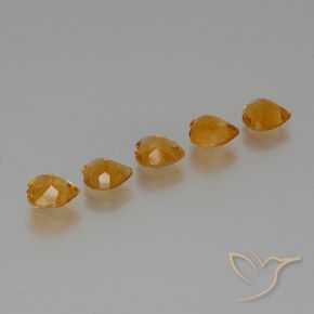 Gemme di Citrino Arancio Scuro-Oro naturale da 4.80 ct, Cuore, VS