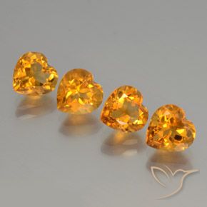 Gemme di Citrino Oro naturale da 4.00 ct, Cuore, VVS-VS