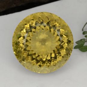 Citrino naturale giallo da 29,03 ct, taglio rotondo, VVS