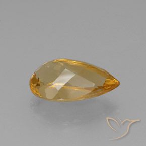 Citrino Dorato naturale da 8.90 ct, Forma a pera, VVS