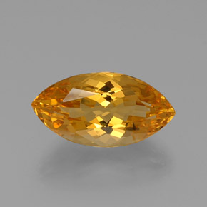Citrino Giallo oro naturale da 10.83 ct, Taglio marquise, VVS
