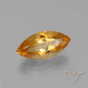 Citrino Arancio intenso-OroG naturale da 6.65 ct, Taglio marquise, VVS-VS