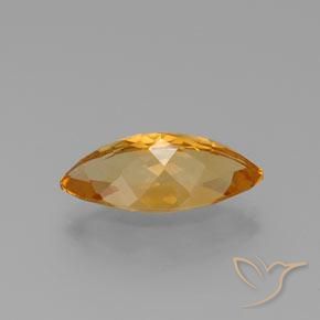 Citrino Arancio intenso-OroG naturale da 6.65 ct, Taglio marquise, VVS-VS