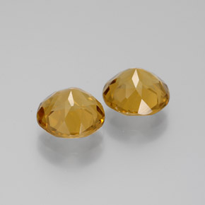 Gemme di Citrino Giallo oro naturale da 4.45 ct, Taglio rotondo, VS